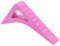 sourcing map 1 Pcs Door Stoppers for Bottom of Door, 0.83 inch Door Stops, Rubber Door Stopper Wedge, Window Stopper Door Gaps Sturdy Stackable, Pink