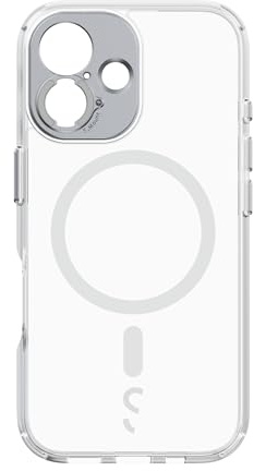 ShiftCam Kameratasche kompatibel mit iPhone 16 | Integrierte Objektivhalterung | Magnetische Tasche | Im Handumdrehen atemberaubende Fotos schießen (Clear, iPhone 16)