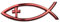 WATERBELINE Selbstklebende Retter Fisch Aufkleber Wetterfeste Designs Christliche Symbol Autoaufkleber Glaube Symbol Aufkleber Für Auto Und Laptop