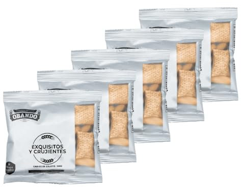 Rebujito Obando de Utrera Panes Artesanos - Crespillos, Regañas y Picos - Selección Gourmet Bolsa Con Masa Madre - Pack de 5 x 20 Gr - Panadería de Sevilla