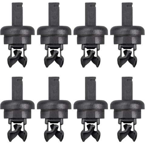 PYEUIFT 8 Stück Befestigungsclips Clip, Hintere Hutablage Clip Set, Hutablage-Schnur-Clips für Renault Clip MK1 MK2 Laguna 3 Megane 3 Qashqai Auto Halterungen Kofferraum-Hutablage-Clips