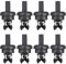 PYEUIFT 8 Piezas Clip de RetencióN, Juego de Clips para Estante Trasero, Clip para Cable de Estante para Renault Clip Mk1 Mk2 Laguna 3 Megane 3 Qashqai, Clips para Estante de Maletero