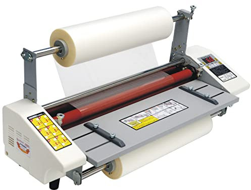 Generisch Laminator-Maschine A2+ Vier Roller Kalt heiß für Schulbüro kommerzielle Nutzung, LCD-Digitalanzeige, einstellbare Temperatur 0-180 ℃