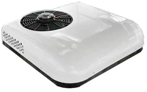 Dc 12v/24v Rv Roof Top Air Conditioner Ultra-Thin Cool Fit for Motorhome Van Truck Cab Cars Commercial Vehicles Quiet Energy Saving Intelligent Frequency Conversion Parking Air Conditioners,White-24V