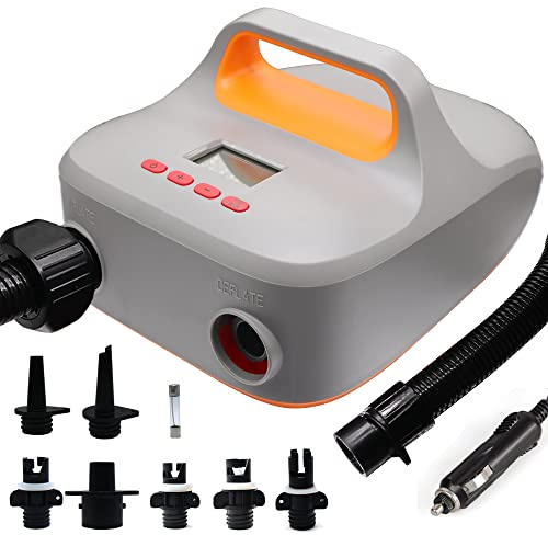 OBEST Elektrisk Luftpump, Tryckpump 20 PSI med LCD-skärm