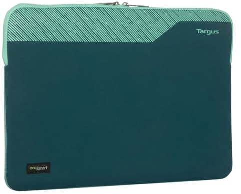Targus Pulse 13-14 Laptop Sleeve – Green | Slim Protective Case for MacBook, Chromebook & Ultrabook, Lightweight, Water-Resistant, Durable Travel Bag