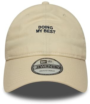 New Era Erwachsene Baseballkappe 9Twenty Slogan Hellbeige