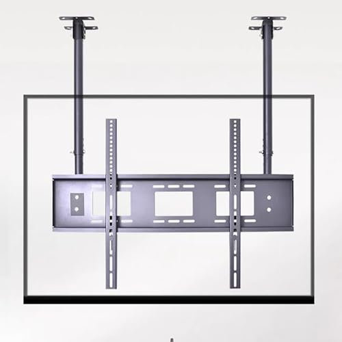 Ceiling TV Mount - Wall-Mounted Adjustable Dual Pole Bracket for 32 to 100 Screens Tilt Design Supports Up to 75kg VESA Compatible Perfect for Home Theater.