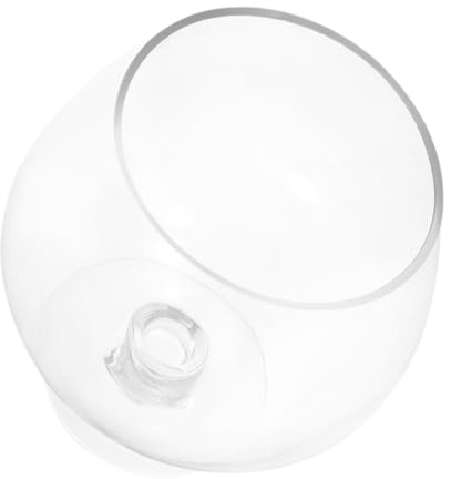 Yardwe Glasvase Für Fische Transparentes Betta-Aquarium Kleines Fischaquarium Tisch-goldfischaquarium Durchsichtiges Aquarium Pflanzgefäß Für Fische Kelchförmiger Terrarium-pflanztopf