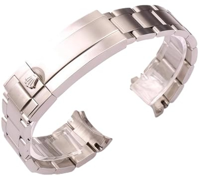 20-21mm Edelstahl Armband für Rolex Rolex Cosmograph Daytona | Glidelock Schließe Ersatz Metallband Tauchererweiterung Casual Sport