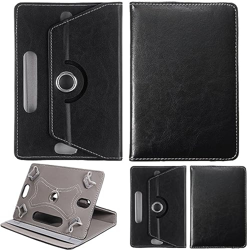 World biz Universal 8 inch Tablet Case, PU Leather Stand Case Folio Cover 360° Rotating Case Fits for All 8.0 Inch Samsung, Lenovo, Acer, Huawei, Sony, iPad, Toshiba Android Tablets (Black)