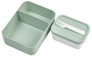 Mepal Bento-Einsatz für Lunchbox Take a Break Large | Nordic Sage | praktischer Facheinsatz für getrennte Aufbewahrung | BPA-frei | spülmaschinenfest | ideal für Snacks & Meal Prep