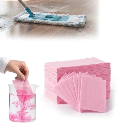 Multi-Effect Floor Clean Tablets, 2026 Neu Bodenreiniger, Floor Cleaner, Vordosierte wasserlösliche Reinigungstabletten für Hartböden, Fliesen, Schnelltrocknend, frisch und komfortabel (Rosa, 200PCS)