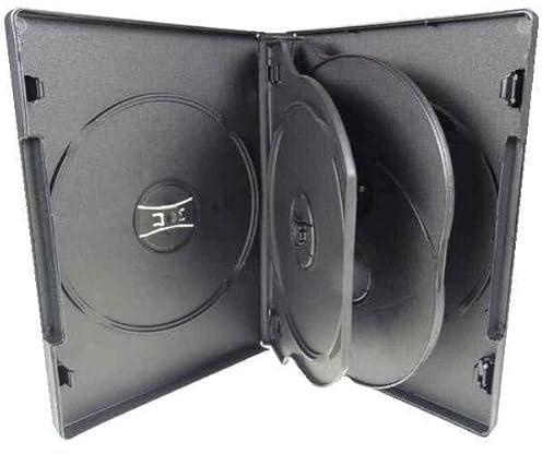 Natureinks 5 x 6 Ways CD DVD Blu ray Storage Case Cases Flip Tray clear outer cover 20mm spine (5 cases)