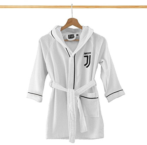 FC Juventus, Bademantel aus Mikrofrottee, für Jungen 8-10 ANNI Bianco