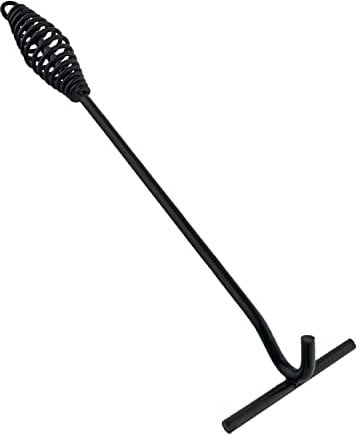ToCi Deckelheber für Dutch Oven, Feuertopf & Kessel – 34 cm Schürhaken aus Stahl - Topfheber & Grillzubehör für Camping, Outdoor & Küche - Feuerfester Deckelheber mit Griff