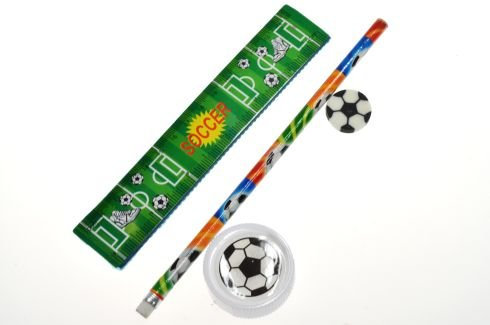 5X Schreibset Fußball Mitgebsel Kindergeburtstag
