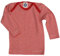 Cosilana, Baby Unterhemd Langarm, 70% Wolle 30% Seide (Rot/Natur,6268)