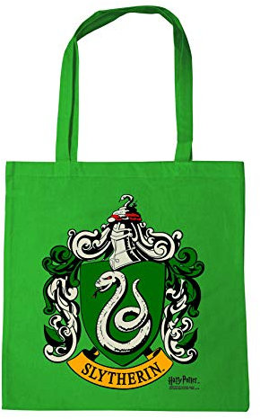 Logoshirt® Harry Potter I Slytherin I Logo I Baumwolltasche I grün I Lizenziertes Originaldesign