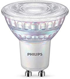 Philips ampoule LED Equivalent 50W GU10, Dimmable, Verre, Lot de 2
