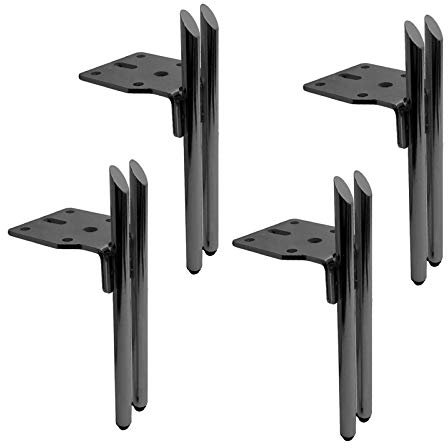 FHKBB Pieds de Meubles en métal Pieds de Table Basse de Style Moderne Pieds de canapé en Fer Pieds d'armoire de Salle de Bain Pied de Placard, pour Pouf de Chaise de canapé, pièces de re