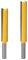 Bestgle 2 Piezas Fresas de Ranurar Profesional 8mm Vástago Hoja Extra Largo Recto Fresa Bit Brocas Rectas de Flauta Doble Herramienta de Corte Profesional para Carpintería