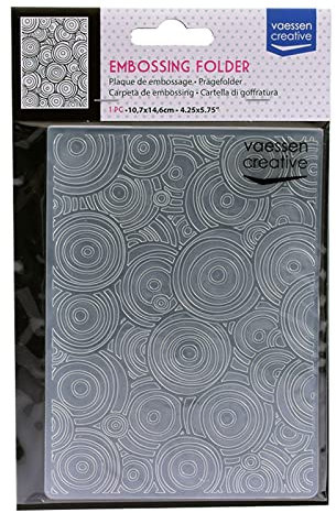 Vaessen Creative Prägefolder Mehrfachkreise, 14.6 x 10.8 x 0.5 cm
