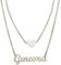 Collana Nome Ginevra Doppio Filo Argento Cuore Made In Italy Miss Miss 1255.6.B
