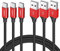eyjiew Câble USB C [1m Lot de 3], Cable USB C Charge Rapide 3A Chargeur Type C Tressé Cordon pour Manette PS5,Galaxy S24 S23 S22 S21Ultra S10,A35 A53 A55 A15,iPhone 15 16, Android Auto
