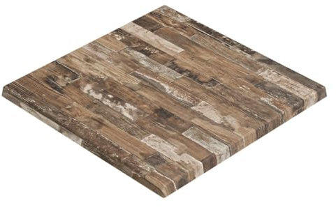 WERZA | Werzalit Tischplatte | Vintage Old | B:T 70 x 70 cm | Topalit Gartentischplatte | Perfekt für klappbare Gartentisch, Esstisch | Wasserfest | Restaurant, Cafe, Bar | Indoor und Outdoor
