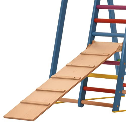 Generic RINAGYM Rutschbrett/Hühnerleiter Zubehör zum Kletterdreieck Rampe115*33 cm