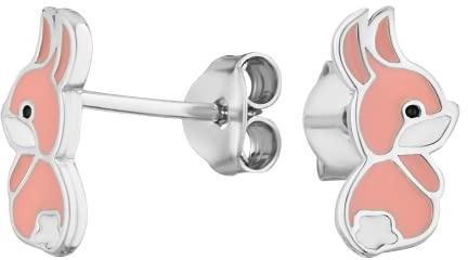 JC Jeweller Carat, Mädchen Ohrringe, Ohrringe Kinder, Ohrringe für Mädchen, Ohrstecker Mädchen Silber 925, Ohrringe tiere, kinderohrring, ohrstecker für Kinder, ohringe echtes silber kinder Emaille