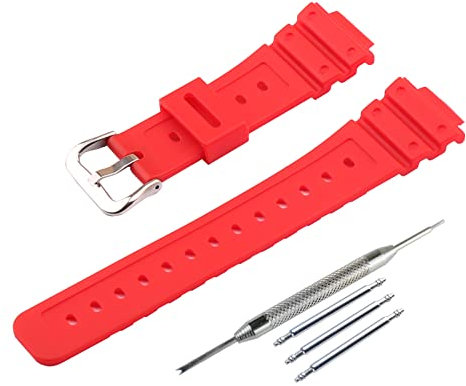JETHENG Herren Resin Uhrenarmband Kompatibel mit Casio G-shock DW5600 GW-B5600 DW5025 G-5600E GW-M5610 DW-6900 DW-6600 GW-6900 Outdoor Sports Gummi Uhrenarmband Damen Armband Schnalle