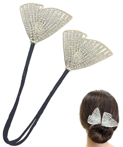 Hayaww Deft Bun Maker Lazy Hair Curler Bun Maker Diy Hair Bun Maker Fauler Haarknotenmacher Damen Elegant Fauler Lockenwickler Hair Clip For Women,Mädchen Faule Frisurenzubehör(Fächerförmig)