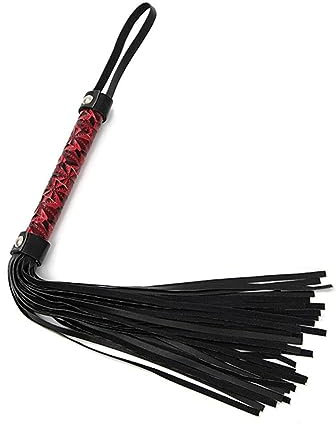 Látigo corto de piel sintética antideslizante para caballos con mango ecuestre para enseñanza de caballos