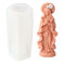 Xidmold Silikonform Mutter Maria, Jungfrau Maria Kerzenform, Heilige Jungfrau Maria Silikon Form für Sojawachs Kerzen, Skulptur, Seife, Epoxidharz, Figur, Handwerk (B)