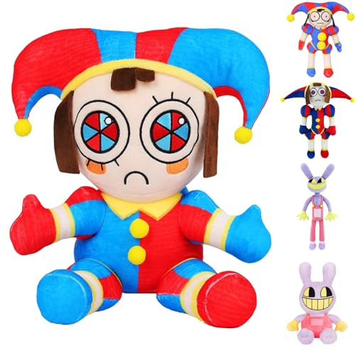 YOUYIKE Digital Circus Plush, The Amazing Digital Circus, Kuscheltier Peripheriegeräte von Anime Figuren Spielzeug, Geburtstagsgeschenke für Jungen und Mädchen Kinder Fans