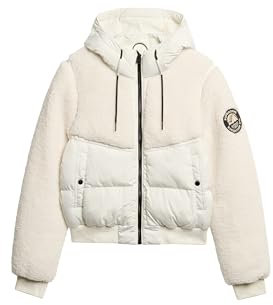 Superdry Damen Everest Hybrid Bomberjacke Wollweiß 38