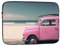 Custodia protettiva antiurto per notebook da 12 pollici con stampa auto rosa da spiaggia Custodia per notebook resistente all'acqua