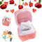 Qosneoun Plush Ring Box Gift, Surprise Date: Valentine’s Day Hidden Ring Box, Creative Love Ring with Box Plush Toy Couple Ring Fun Gift Propose Memory Valentine's Day Gift for Her (1)
