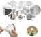 32 Stück Runde Kreis Spiegel, 3D Spiegel Wandaufkleber Rund Spiegelblätter Aufkleber Selbstklebend, DIY Wandspiegel Aufkleber Acryl Kreis Selbstkleber Wandtattoo für Schlafzimmer Wohnzimmer (32Pcs)