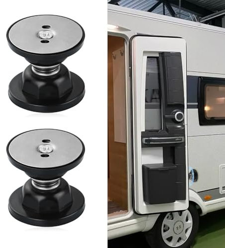 mizikuu 2 pièces Loquet Porte Magnétique, Butées de Porte Magnétiques pour Camping Car Butoirs de Porte Muraux Support Porte pour Montage Mural Protéger les Portes