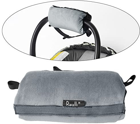 Storchenbeck Armstützkissen für Baby-Tragetaschen – Komfortpolster für den Armgriff, geeignet für Eltern beim Tragen von Babyschalen (8 x 11, Grau)