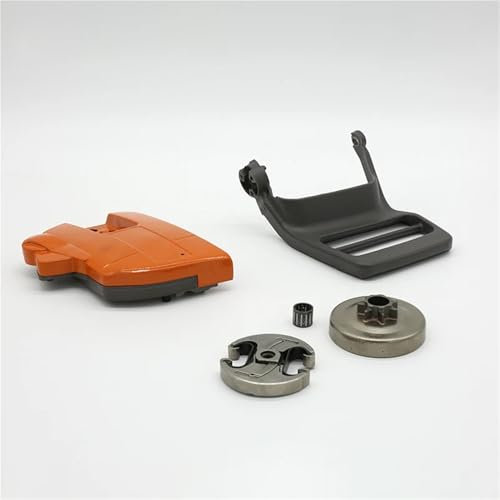LALAL Cubierta de freno de cadena, Kit de palanca protectora de manija de tambor de embrague de 325 -7T for repuestos de motosierra Husqvarna 350 340 353 345