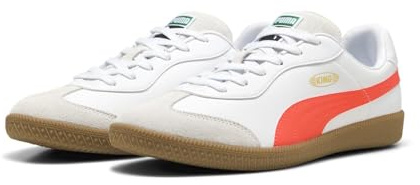 PUMA Herren Technical Sport Shoe Indoor, 25 Herbst-/Winterfarben Puma Weiß leuchtendes Rot (15), 24.5 cm
