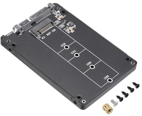 sourcing map M2+ M.2 NGFF/NVME Length Extend Adapter Multipurpose SSD Extension Bracket Card Plate PCB Board for PC Computer Case (Black)