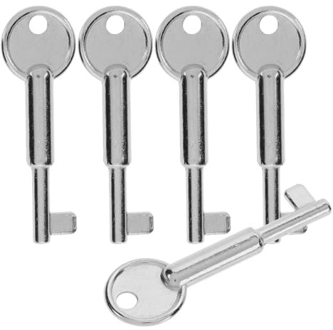 SOLUSTRE 5 Stück Not-Aus-Schalter Schlüssel Metall Not-Aus-Taste Schlüssel Not-Aus-Taste Schlüssel usb steckdose unterputz steckdose