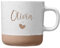 Personalisierte Tasse mit Namen | Geschenk beste Freundin & Ehefrau | Tasse mit Gravur und Herz | Steingut Kaffeetasse | Geschenk Geburtstag Frauen Tasse (Name+Herz)