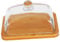 PEPLAYTAL Mantequera Rectangular De Vidrio Con Tapa Plato Para y Postres Almacenamiento Seguro y Elegante Para Uso Diario La Cocina