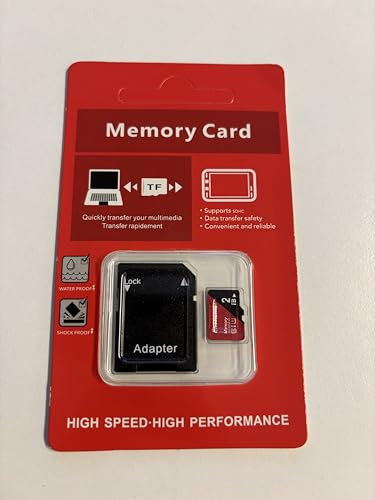 Memory Card 2TB, MicroSD with SD Adapter, High Speed Class U1 25mbps, Supports Full HD/4K video